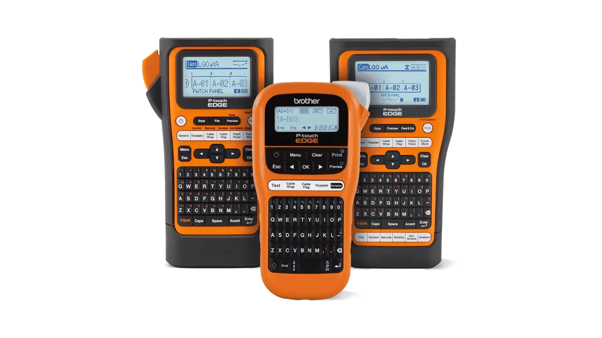 Brother P-touch EDGE handheld industrial label printers